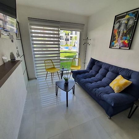 Casa Azul Las Ceibas Manzanillo depto frente a la alberca Exterior foto